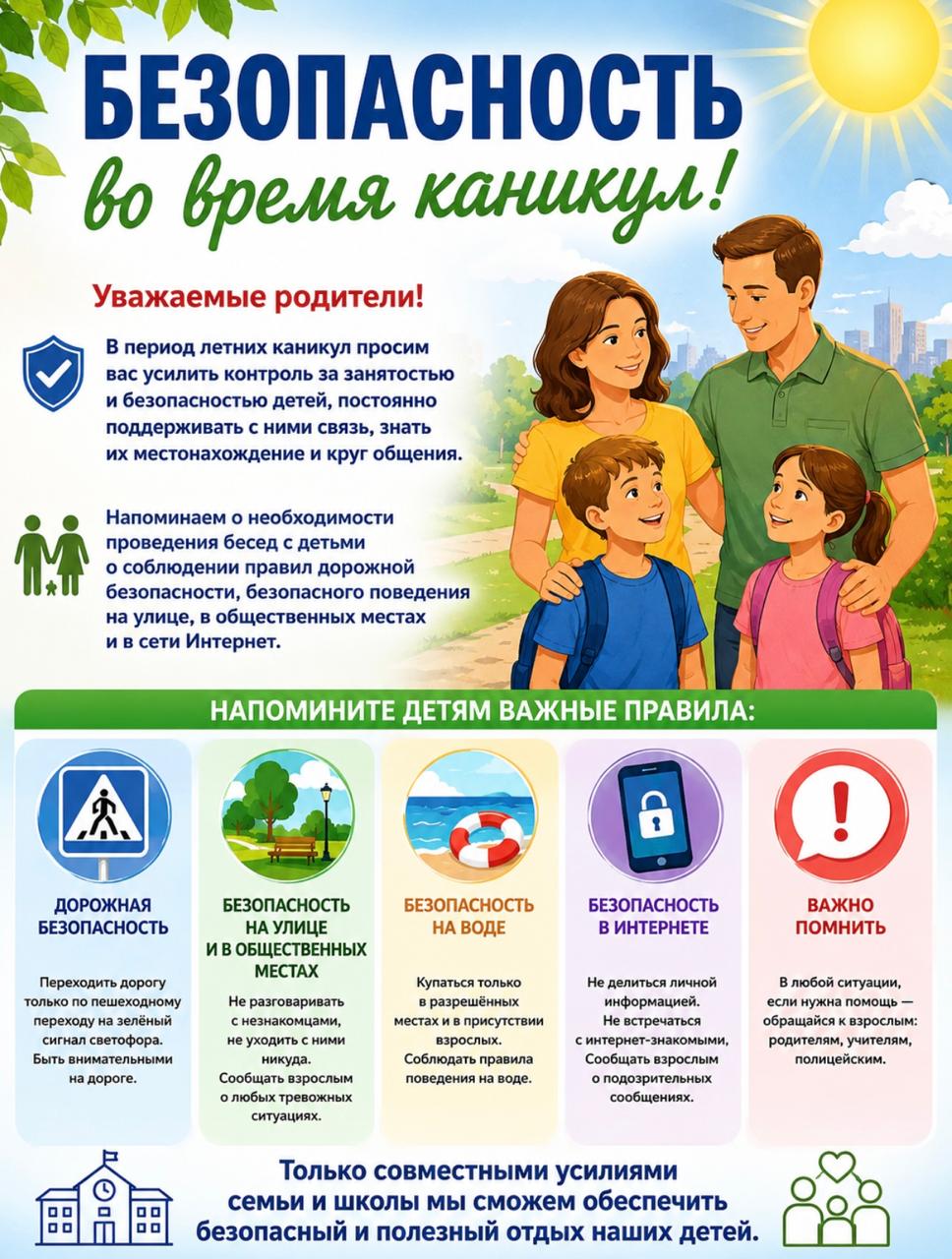 Каникул кезіндегі қауіпсіздік